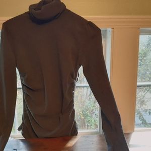 Tahari Turtleneck w/Ruched Sides